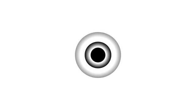Abstract concentric circles with gradient shading on a white background Keywords: abstract, circle, concentric, gradient, shading, center, black, white, grey, round, shape, design, graphic
