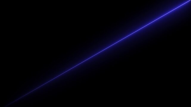 Straight neon laser line black background Animation. neon line animation glowing line Light effect. dynamic neon stroke, Glowing led light line beam collection, glowing light effect