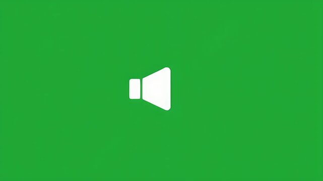 Volume control icon on a vibrant green background, representing audio settings and sound management