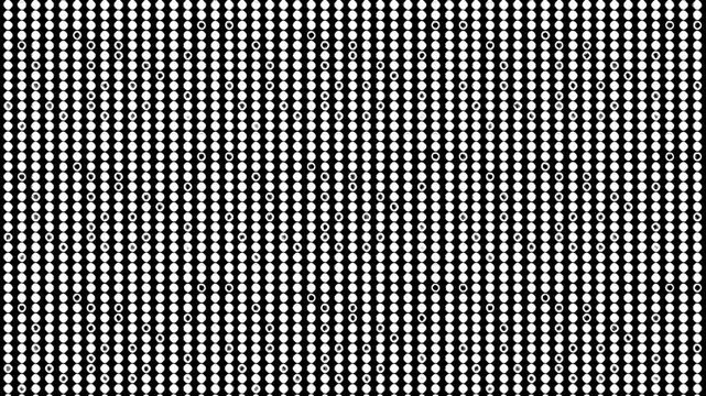 white dots pattern on black background video