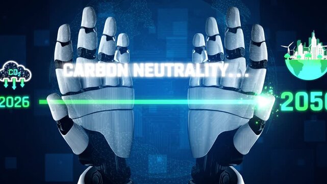 AI helps achieve carbon neutrality by tracking carbon, neutrality, and reduction plans across the 2024 to 2050 timeline Marrow