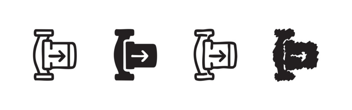 Data Transfer and Export Icons Set