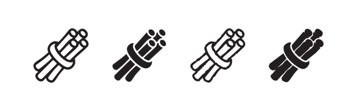 Bundle icons: sticks or pipes tied together