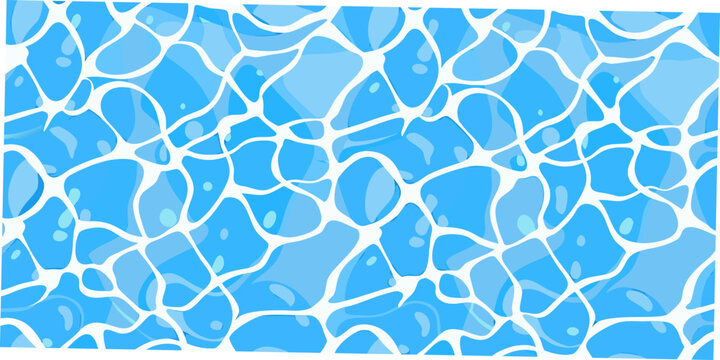 seamless water pattern with blue and turquoise shades