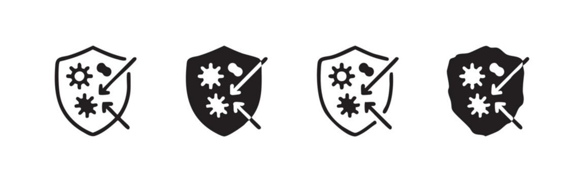 Shield and Bacteria Icons