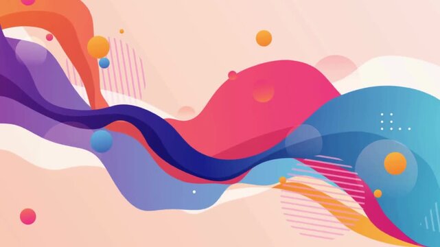 Abstract Fluid Wave Background with Vibrant Colors.