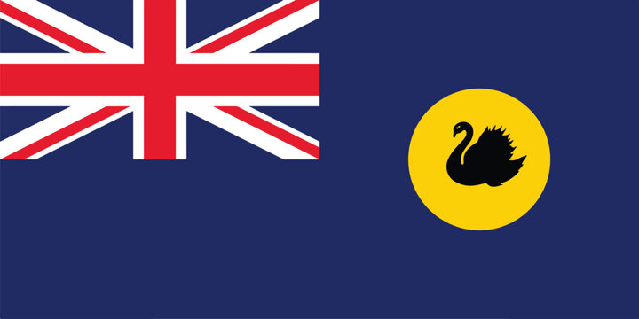 Official flag of Australian state Western Australia
