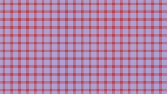 An intricate small scale plaid pattern presents delicate red and purple lines creating a tightly woven grid