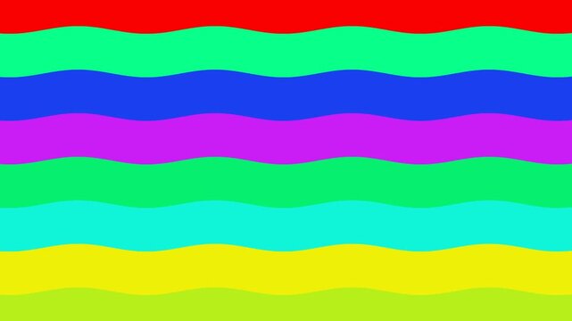 Abstract colorful background featuring a seamless vector illustration of rainbow waves and bright paint curves in a vibrant decorative pattern design