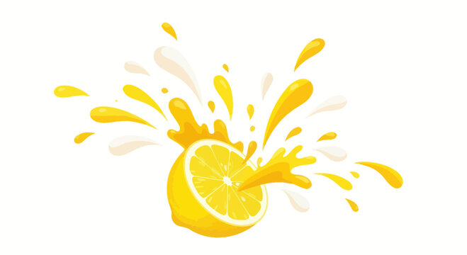 Lemon Juice Splash Explosion