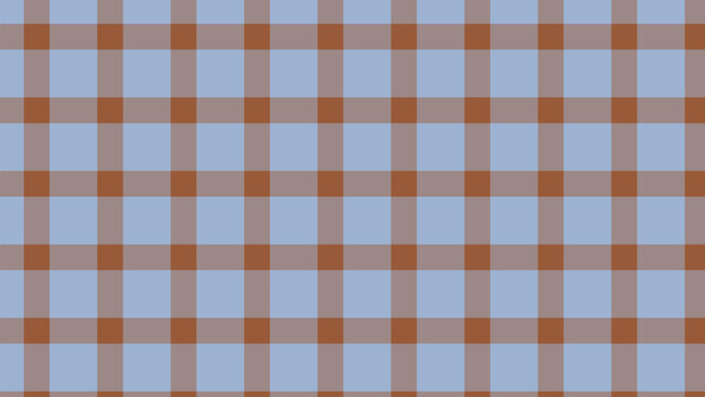 Earthy brown and sky blue plaid pattern creating a rustic textile design for various home decor uses