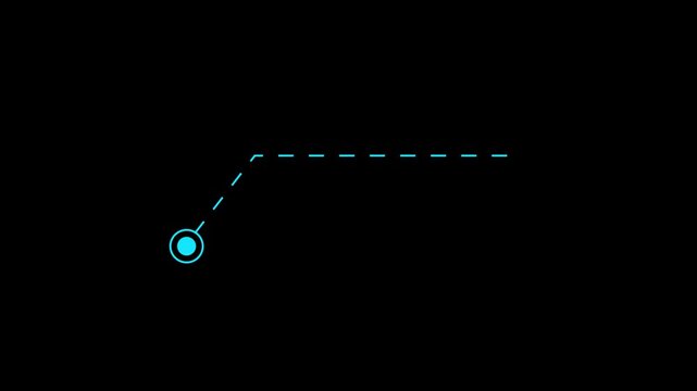 Modern Futuristic HUD Circular Callout Descending Line Overlay Title Sci-Fi Tech Interface Clean Digital Pointer, Callout futuristic hud animation digital red tone pink glow six pack