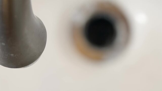 Ugly Dirty Drain Hole Problematic Household Maintenance Scene