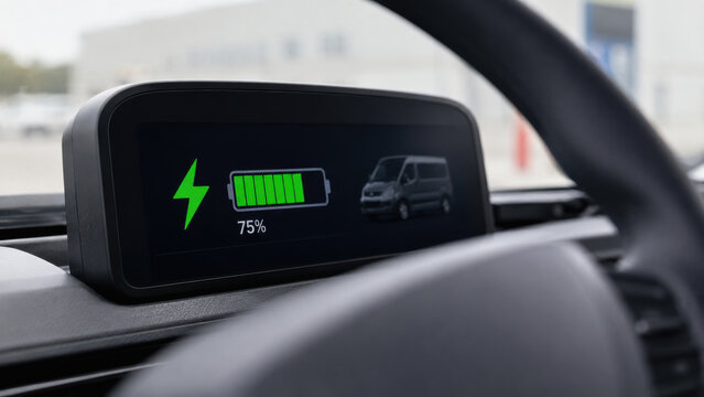 Delivery driver fuel expense insight on electric van charge