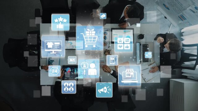 Concept of social media shopping transforms e-commerce. This platform offers seamless shopping experiences, enhancing social media interaction for online business growth. Funnel