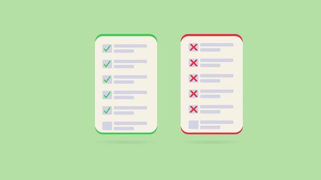 Do vs Don&rsquo;t Checklist Comparison Business Rules Guide Success vs Failure Concept