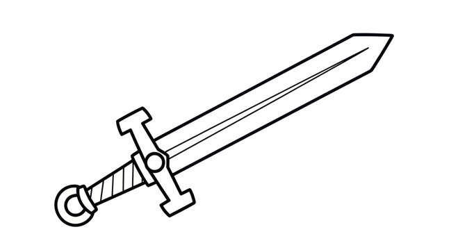 Sword with Crossguard and Handle.
