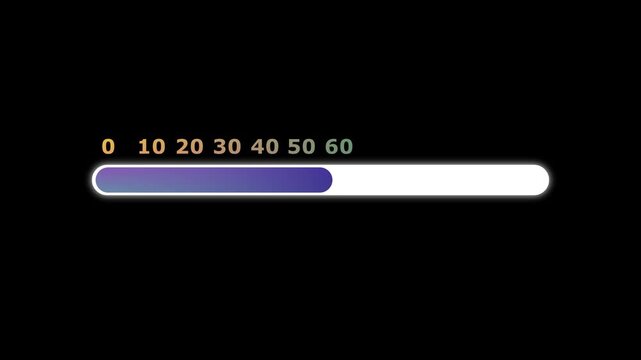 Progress bar loading animation, sleek blue gradient fill, modern ui seamless motion, tech aesthetic progress bar animation