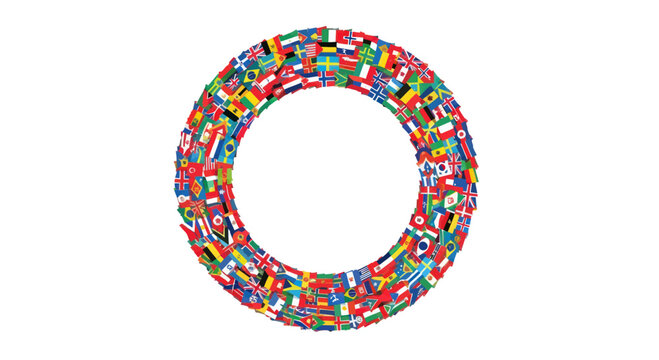 Global Circle of Flags, International Unity and Diversity