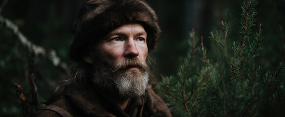 Fototapeta premium survival means thriving in the wilderness with grit and expertise