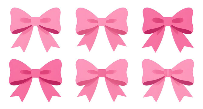 pink ribbon bow illustration, elegant gift decoration vector, feminine wrapping bow design, cute ornamental ribbon graphic, festive celebration accessory artwork, stylish pink bow illustration, decora