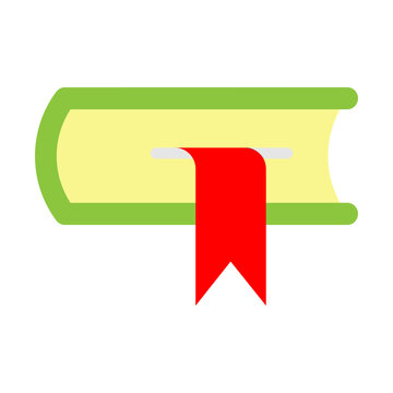 Book Mark Vector Flat Icon Design