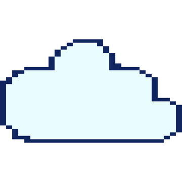 Pixelated Cloud Game Icon