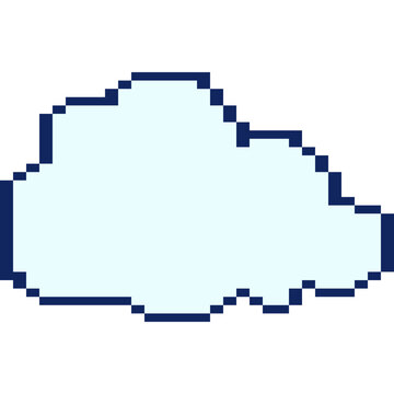 Pixelated Cloud Game Icon