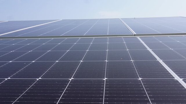 Modern Solar Panels Generating Clean Energy