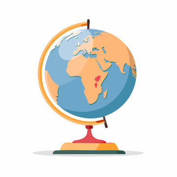 Illustration of a Globe on a Stand