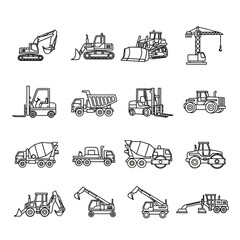 Heavy construction vehicles and machinery. © rohmat