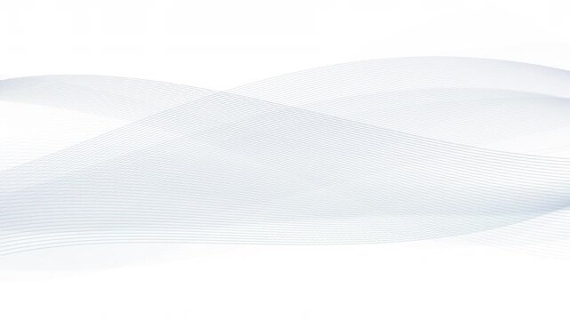 clean white wave pattern. A looping video featuring refined linear waves and the ocean with simple movement. Suitable background for healthcare, medical, and business.（152）