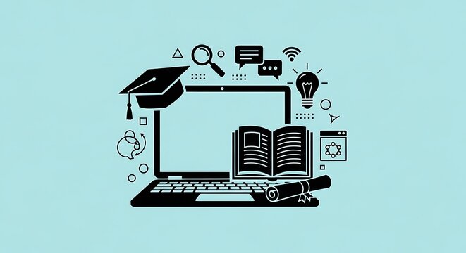 Online education and learning with digital tools and resources available
