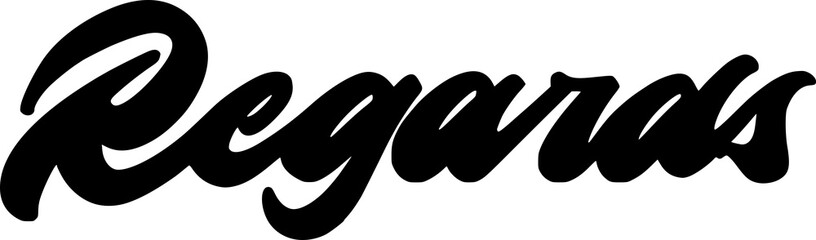 Collection of 'Regards' Handwritten Typography and Logo Styles for Sign-Offs, Greetings and Branding © Dicky