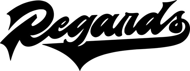 Collection of 'Regards' Handwritten Typography and Logo Styles for Sign-Offs, Greetings and Branding © Dicky