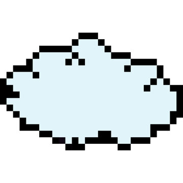 Pixelated Cloud Game Icon