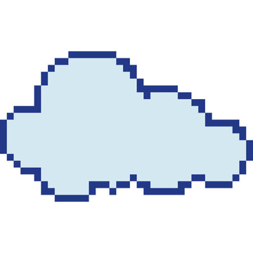 Pixelated Cloud Game Icon
