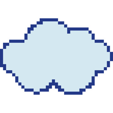 Pixelated Cloud Game Icon
