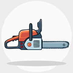 Fototapeta premium Illustration of a Chainsaw