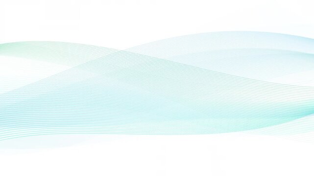 minimalist light blue wave pattern. A looping animation featuring refined linear waves and gentle, ocean-like movement.（152）