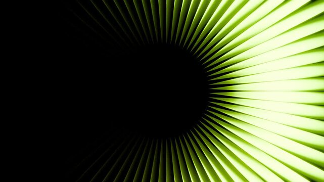 Horizontal 3D glass abstract spiral tunnel radial geometry sleek loop animation glossy web design digital website landing interface tech innovation dynamic promo banner template cover UI app startup