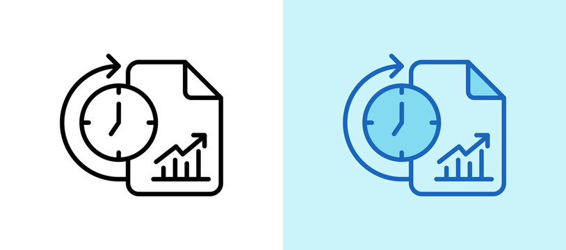 Long Term lineblue icon