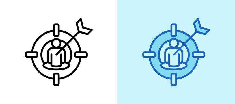 Target Focus lineblue icon