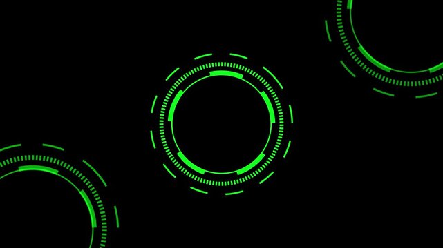Futuristic HUD UI Circular Loading Interface Abstract Design