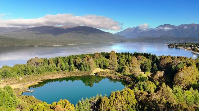 Ta Anau, Fjordland, New Zealand, Drone Footage