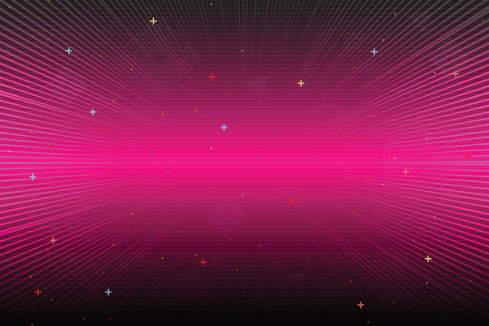 Retro cyberpunk style 80s game scene pixel art 8-bit sci-fi background. glowing neon grid and stars from vintage arcade computer games.
