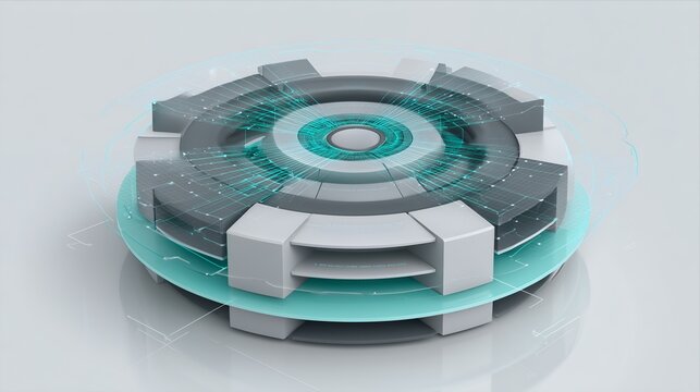 Futuristic AI Core Platform with Modular Neural Infrastructure Architecture, Enterprise Artificial Intelligence Processing System, Advanced Digital Computing Engine and Smart Technology Hub