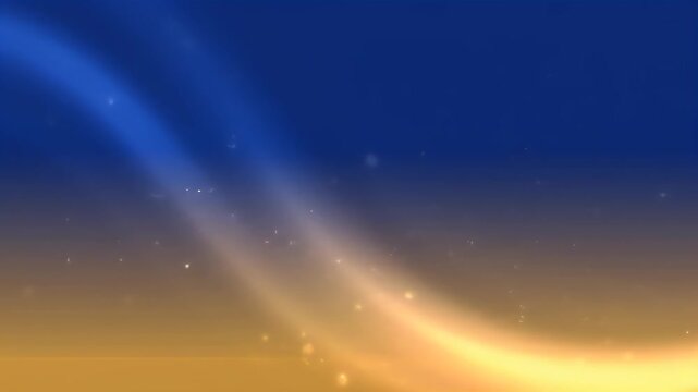 Spiritual Krishna Janmashtami background with a smooth gradient from deep blue to soft gold and subtle heavenly light rays for festive designs