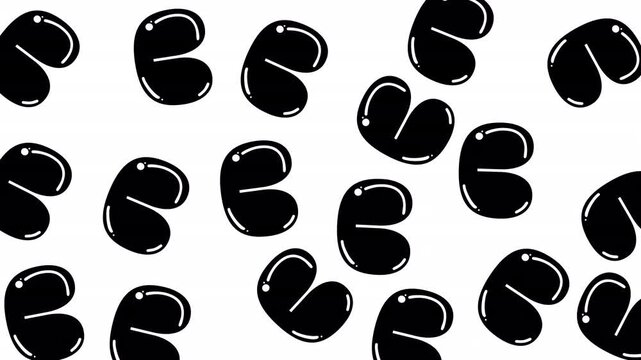 motion graphic connection in the form of a C letter pattern with white wallpaper.