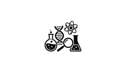Fototapeta premium Technical research and electronic testing tools vector illustration.